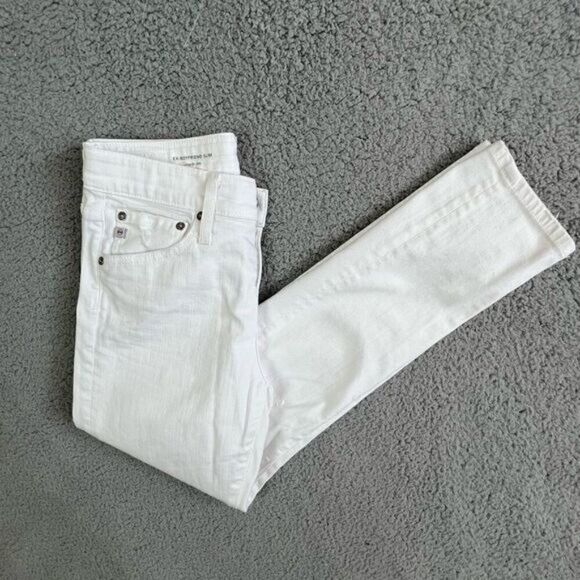 ADRIANO GOLDSCHMIED WOMENS SKINNY PANTS SIZE 25R WHITE - Picture 1 of 9